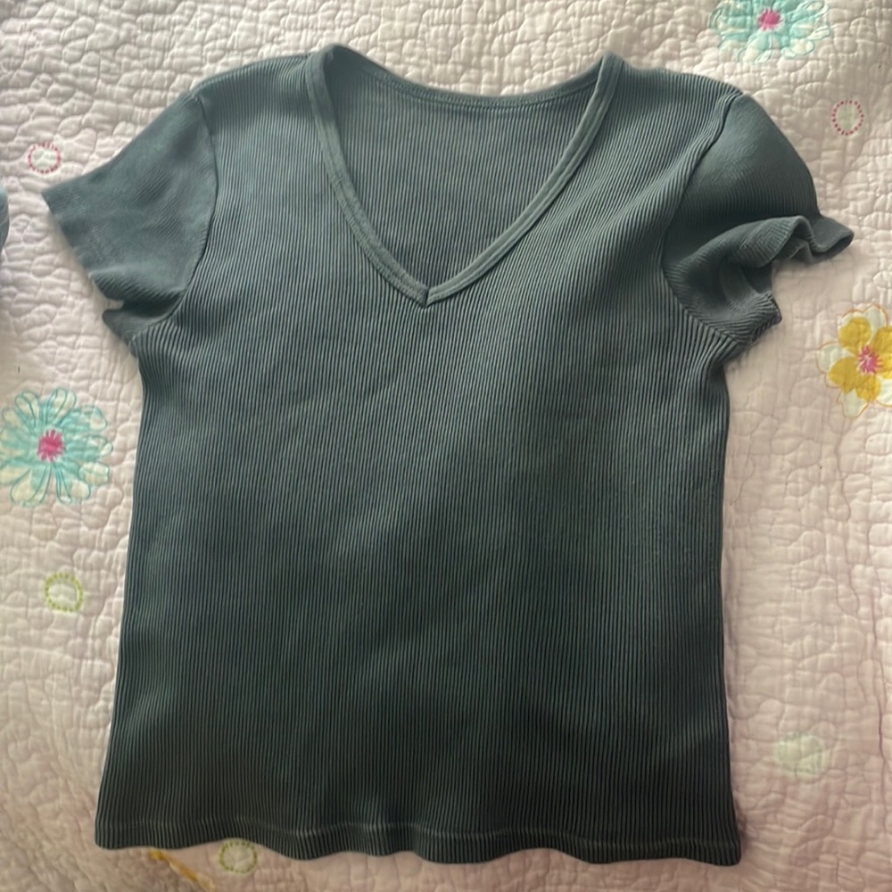 Brandy Melville Blue Gray Short sleeve top XS/S